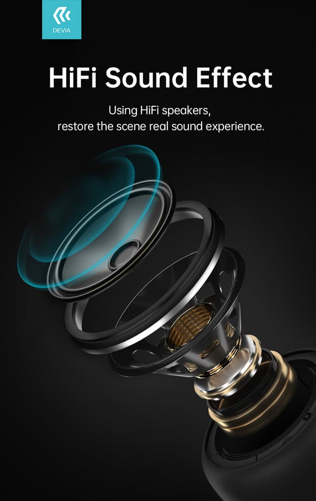 Devia Kintone Series Mini Waterproof Lanyard Speaker BT2602 -Gray 4