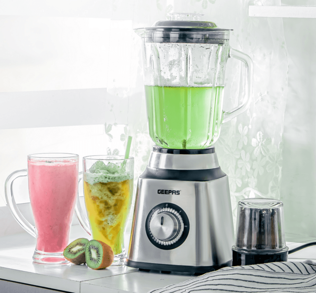 Geepas Blender Stainless Steel, 600W, 2-in-1 – GSB44076UK 2