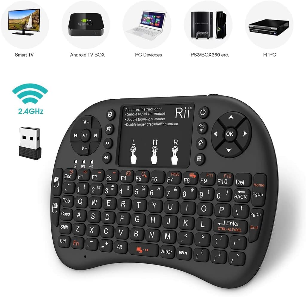Rii Mini Wireless Keyboard Touchpad Combo 3
