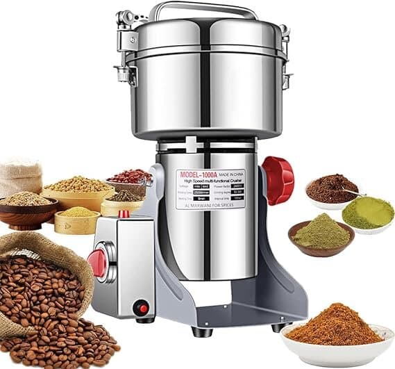 LEJIEYIN Commercial Electric Grain Grinder Mill (1000g)