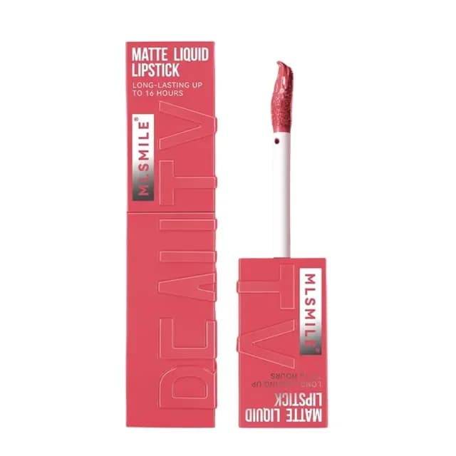 MLSMILE Matte Liquid Lip Stick 16hrs (03 Coy)