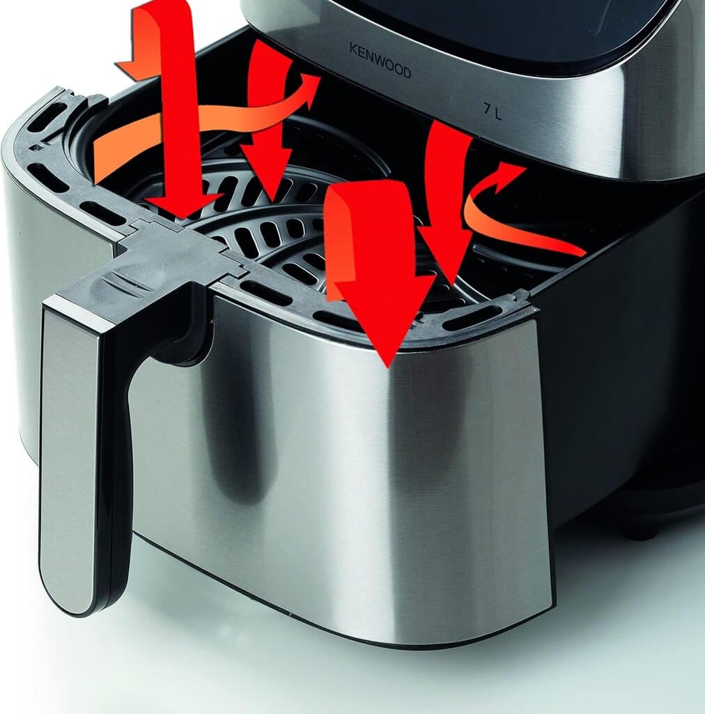Kenwood 7L Air Fryer - HFM80.000SS ( Silver) 7