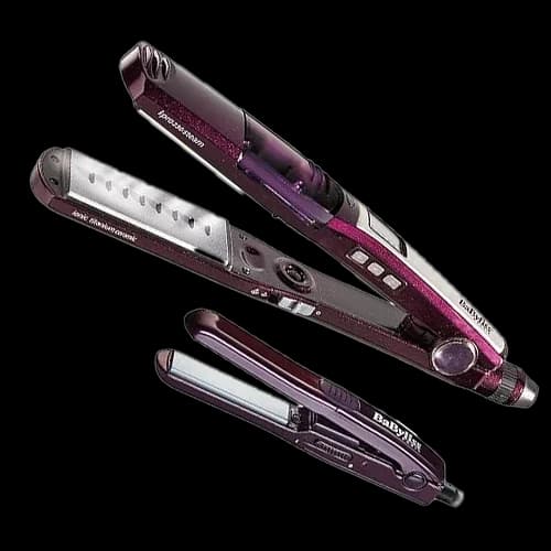BaByliss Steam Hair Straightener with Mini Iron - ST396ALE (Pink)