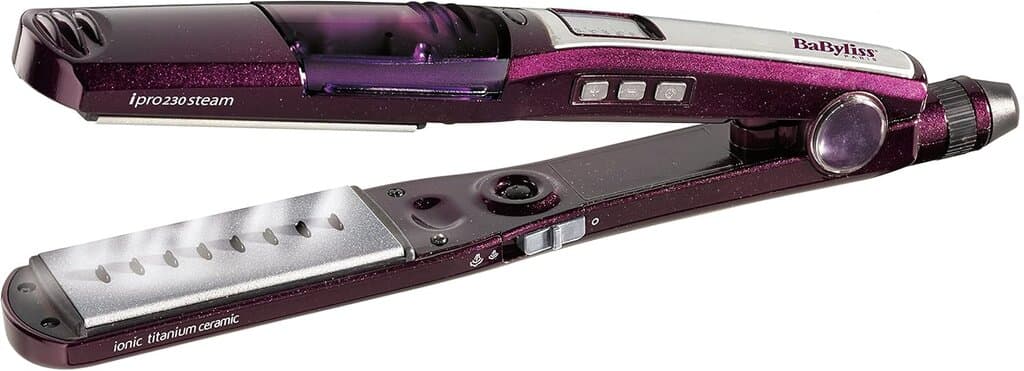 BaByliss Steam Hair Straightener - ST395E (Pink) 3