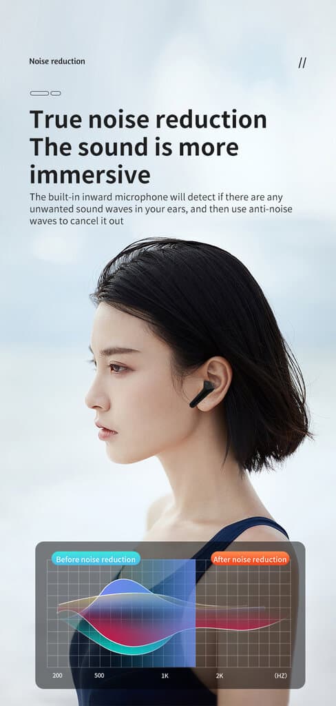 Hanar Wireless Earphones ( hanar1 ) - Black 5