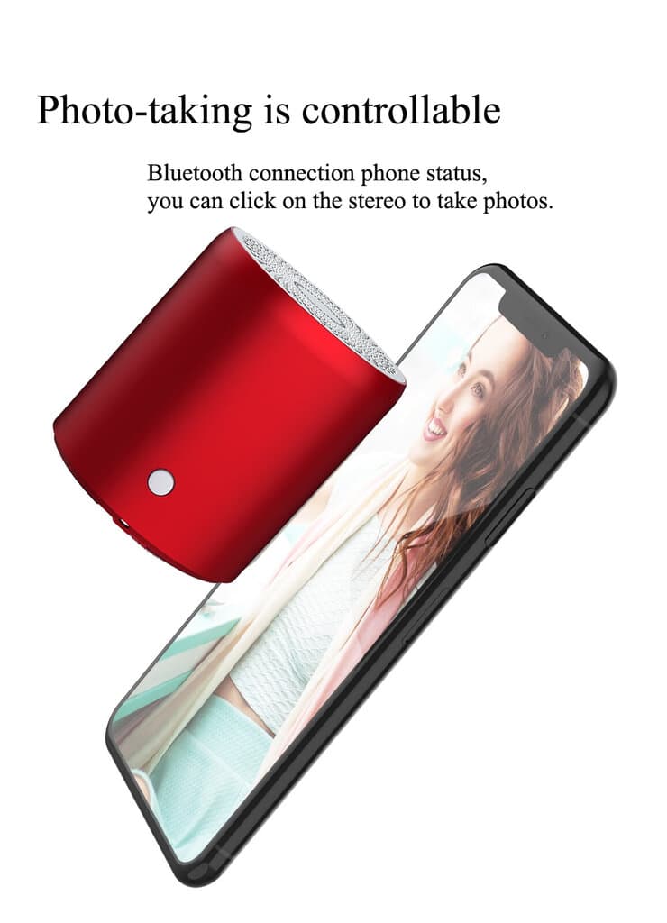 Hanar Wireless Bluetooth Stereo Speaker- Red 8
