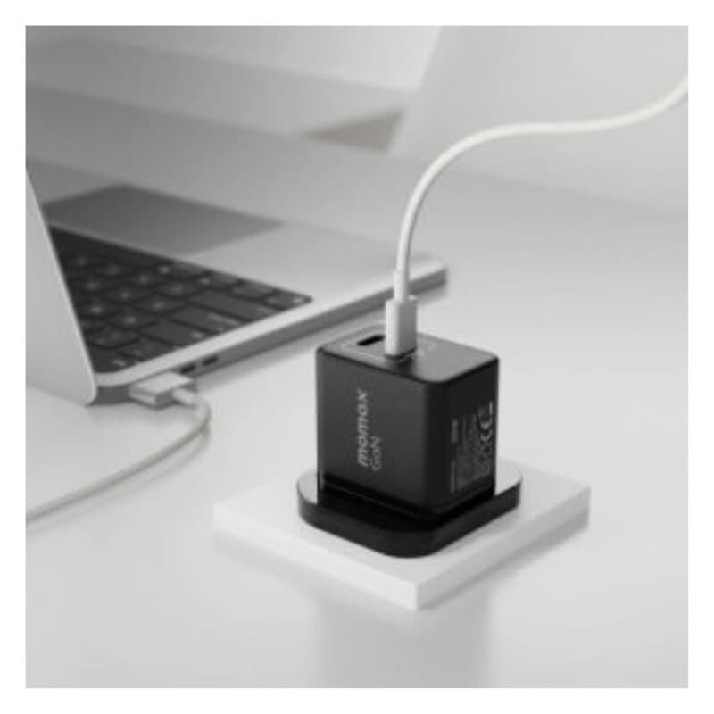 Momax One Plug 35W 2 Port GaN Mini Charger - Black 3