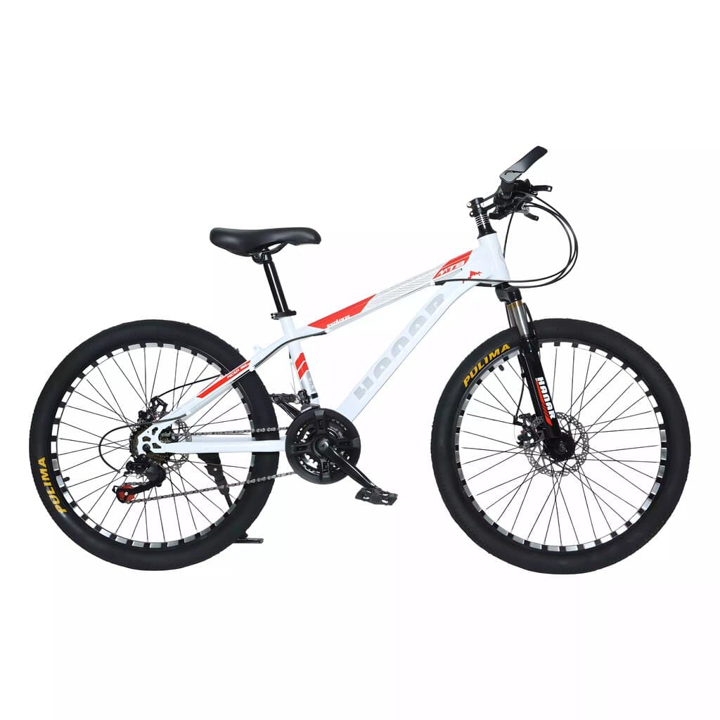 Hanar Bicycle (YZ-618/21T) - 24 Inch - White and Red