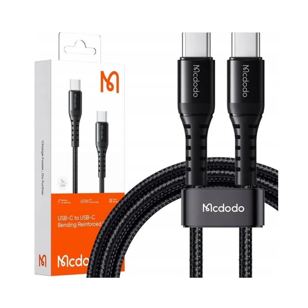 Mcdodo USB-C to USB-C 60W Cable 1m Black