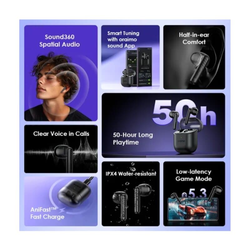 Oraimo FreePods Lite S TWS 3