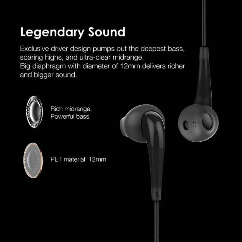 Oraimo Halo 2S Earphone 3.5mm - Black 2
