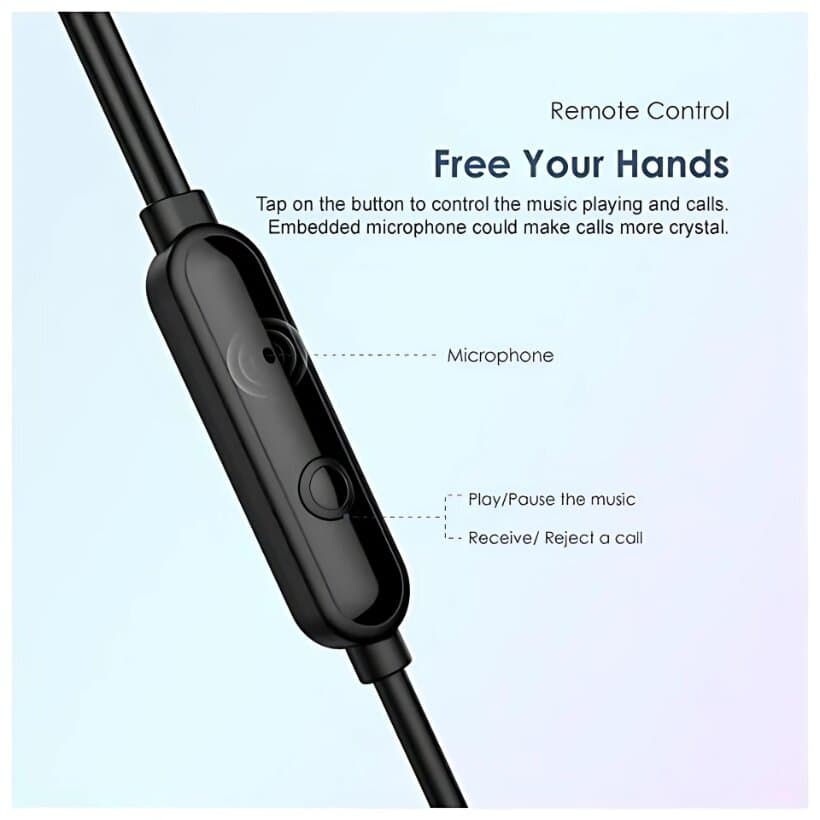Oraimo Conch 2 Earphone 3.5mm - Black — photo 2