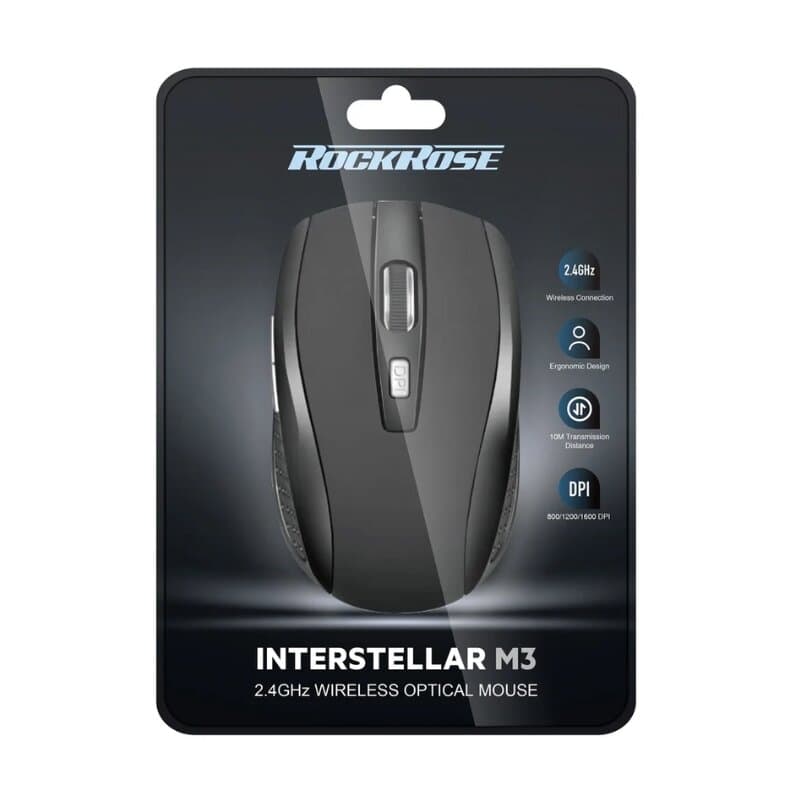 RockRose Interstellar M3 2.4GHz Wireless Mouse - Black 2
