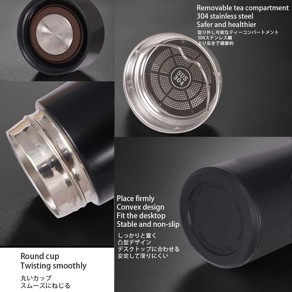 500ml Vacuum Flask LED Smart Leak-Proof 7