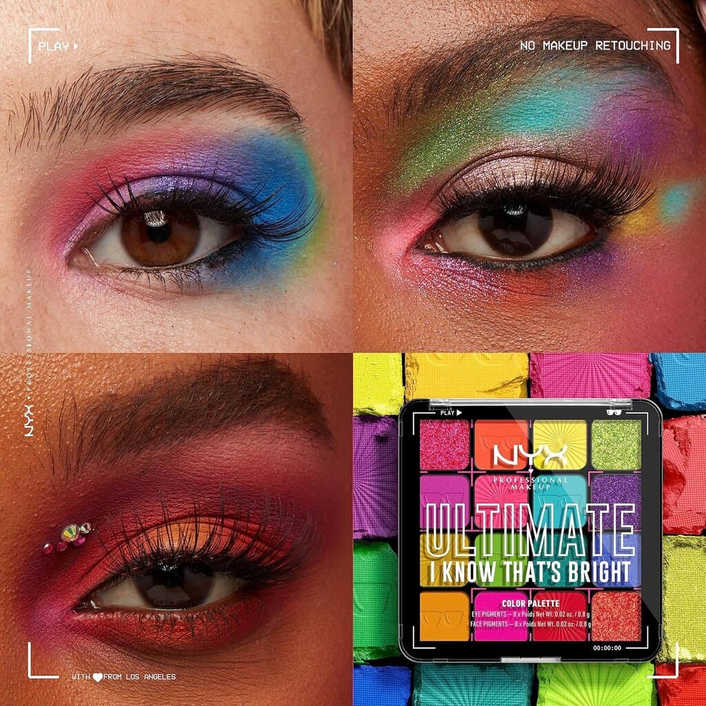 NYX Ultimate Shadow Palette (I Know That’s Bright) 3