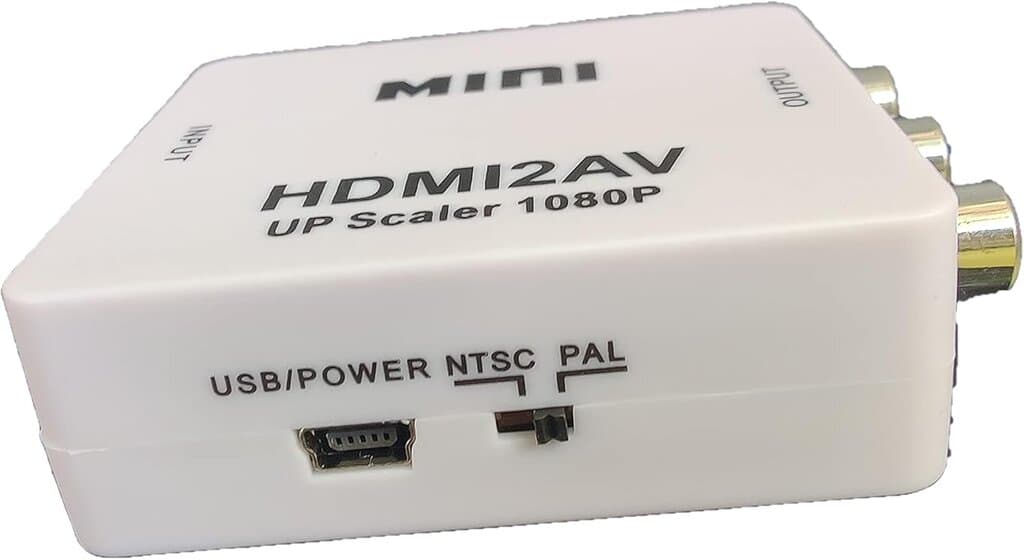 Mini Composite HDMI CVBS RCA to AV Video Converter Adapter 720p 1080p HRCA 3