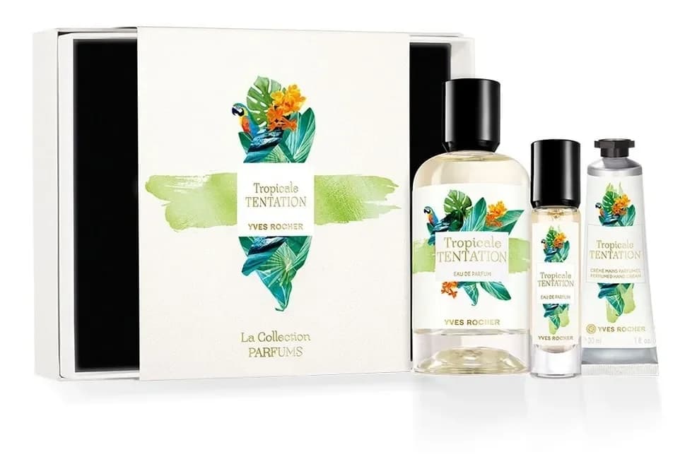 Yves Rocher Coffret Tropicale Tentation Edp 100 ml + Cr#Me Mains 30 ml + V