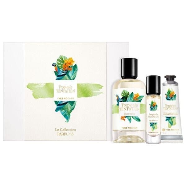 Yves Rocher Coffret Tropicale Tentation Edp 100 ml + Cr#Me Mains 30 ml + V