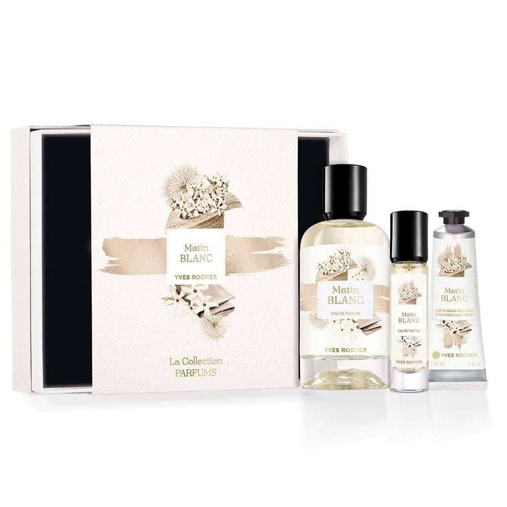 Yves Rocher Coffret Matin Blanc Edp 100 ml + Cr#Me Mains 30 ml + Vapo De