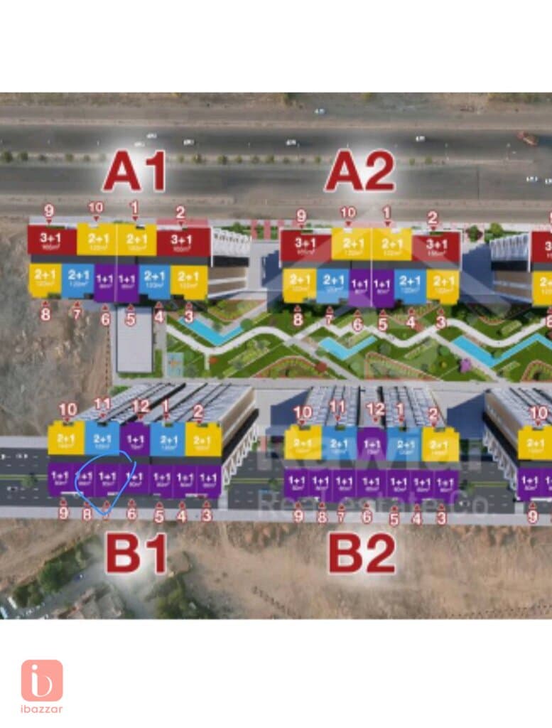 Apartment for sale in erbil 40 meter street