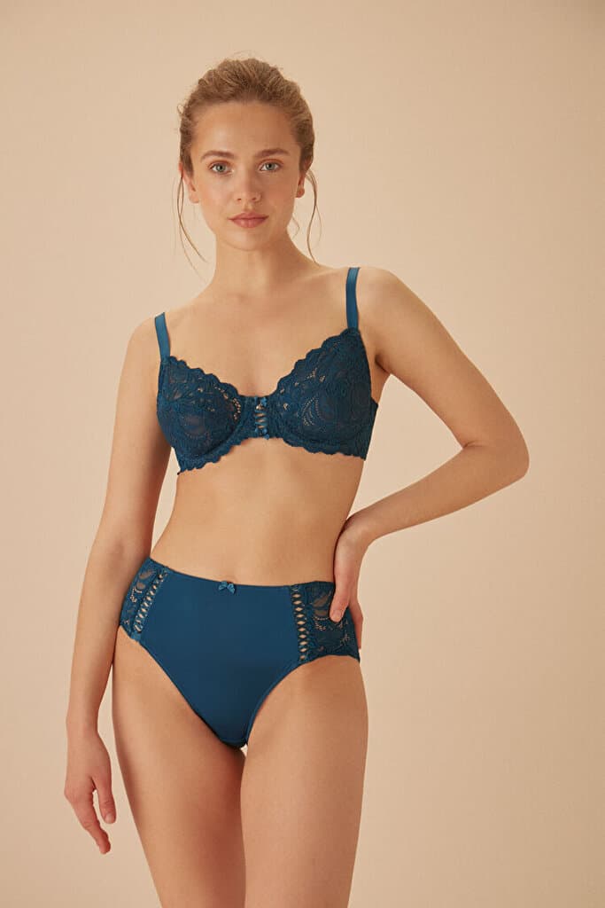 SUWEN Isabelle Slip - Navy - S 2