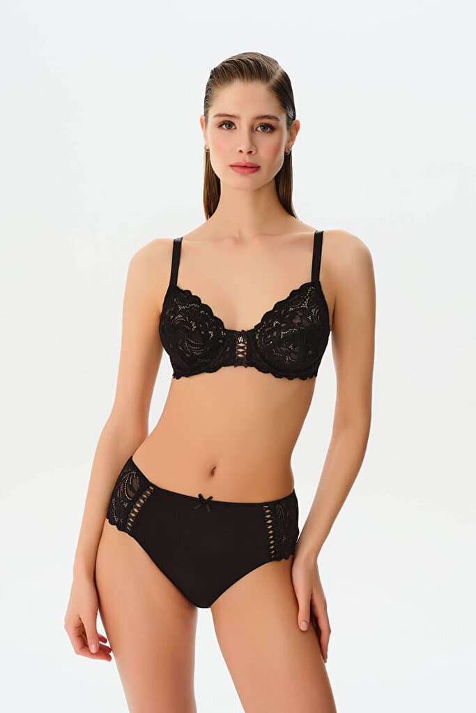 SUWEN Isabelle Slip - Black - S 3