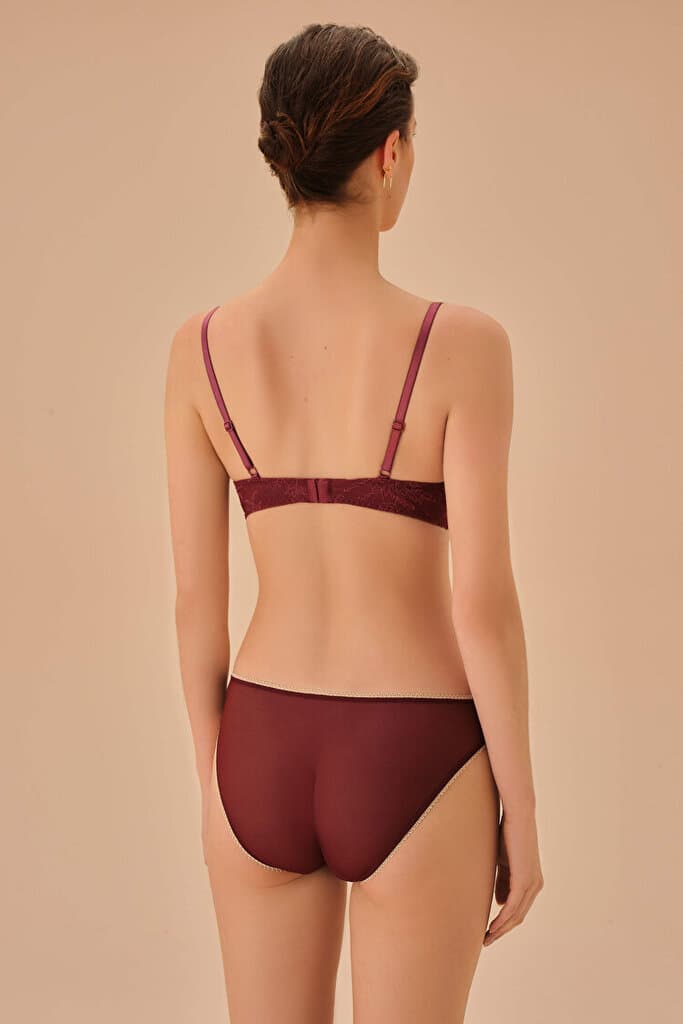 SUWEN Amber Slip - Burgundy - L 2