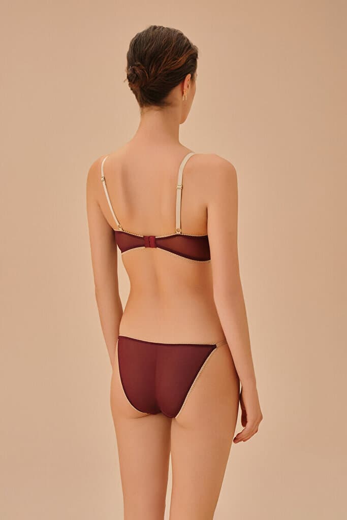 SUWEN Amber Slip - Burgundy - L 4