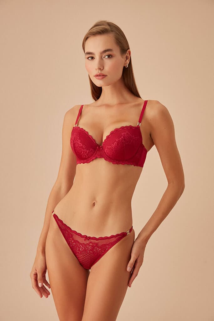 SUWEN Paradise Slip - Wine - S 3