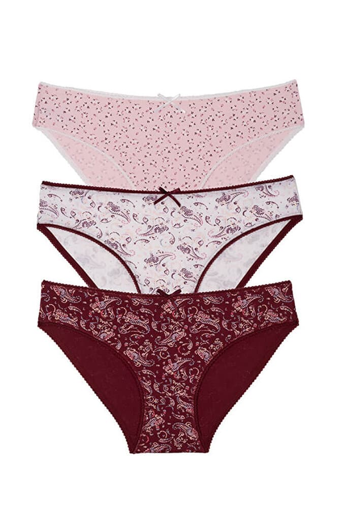 SUWEN 3 P Printed Slip - Cinnamon Print - XS