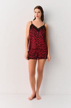 Red Leopard Print
