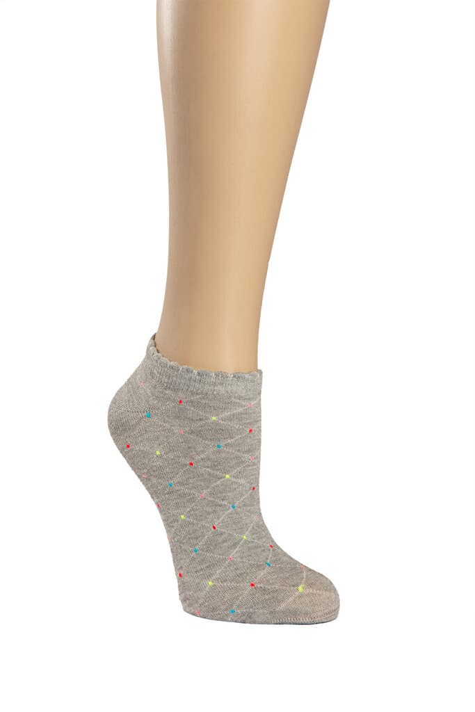 SUWEN Colorful Dots Patik - Gray - STD