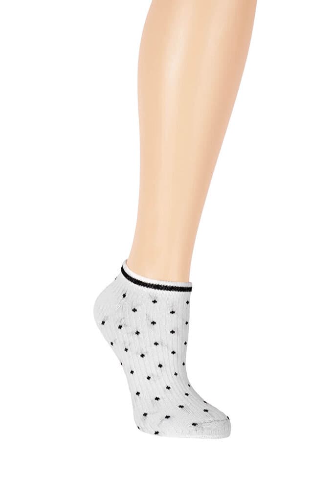 SUWEN Dots Patik - White - STD