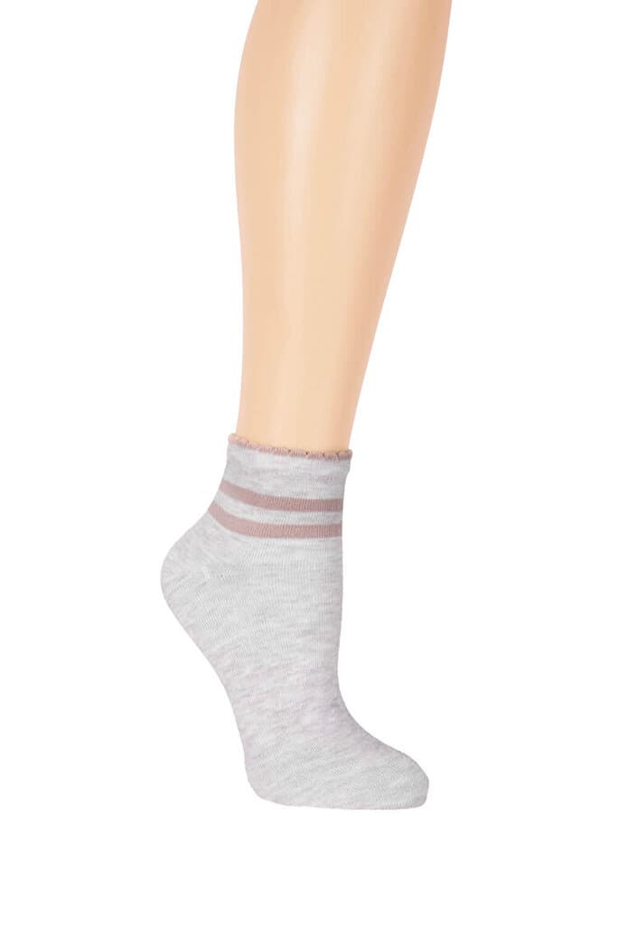 SUWEN Circle Picot Midi Socket - Gray - STD