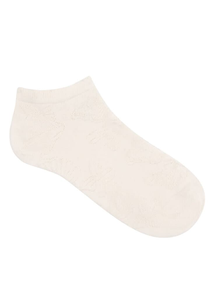 SUWEN Butterfly Patik - Ecru - STD