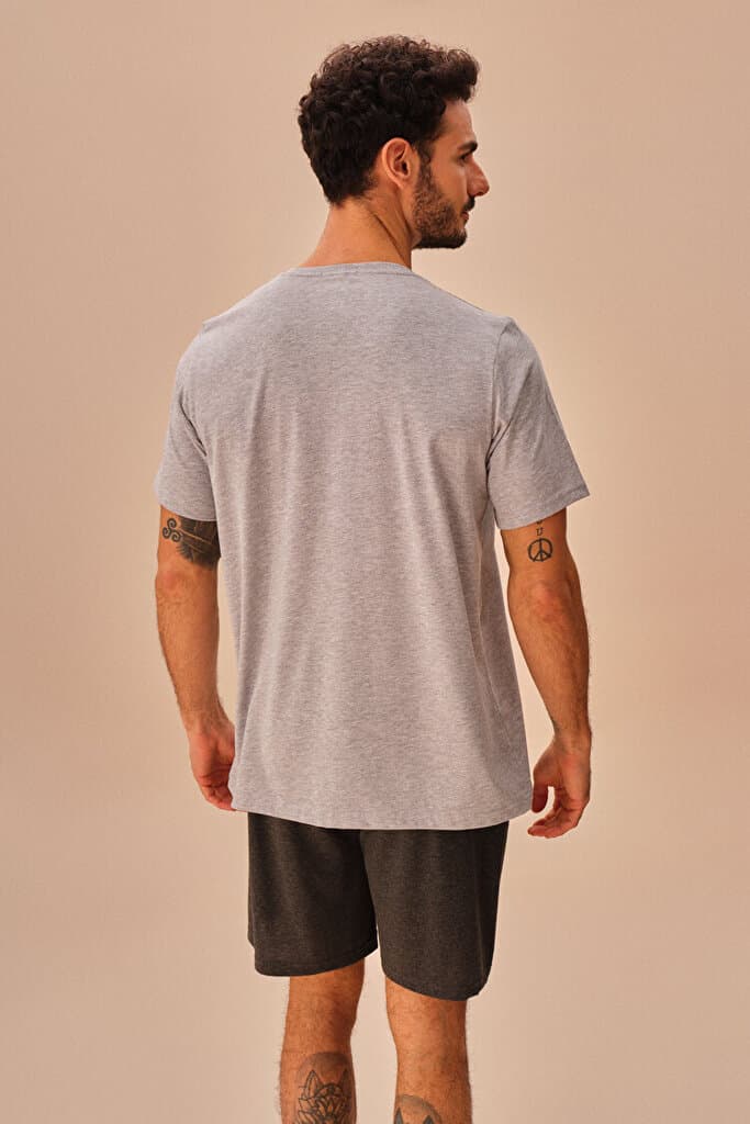 SUWEN City Men Short Set - Anthracite Melange - M 4