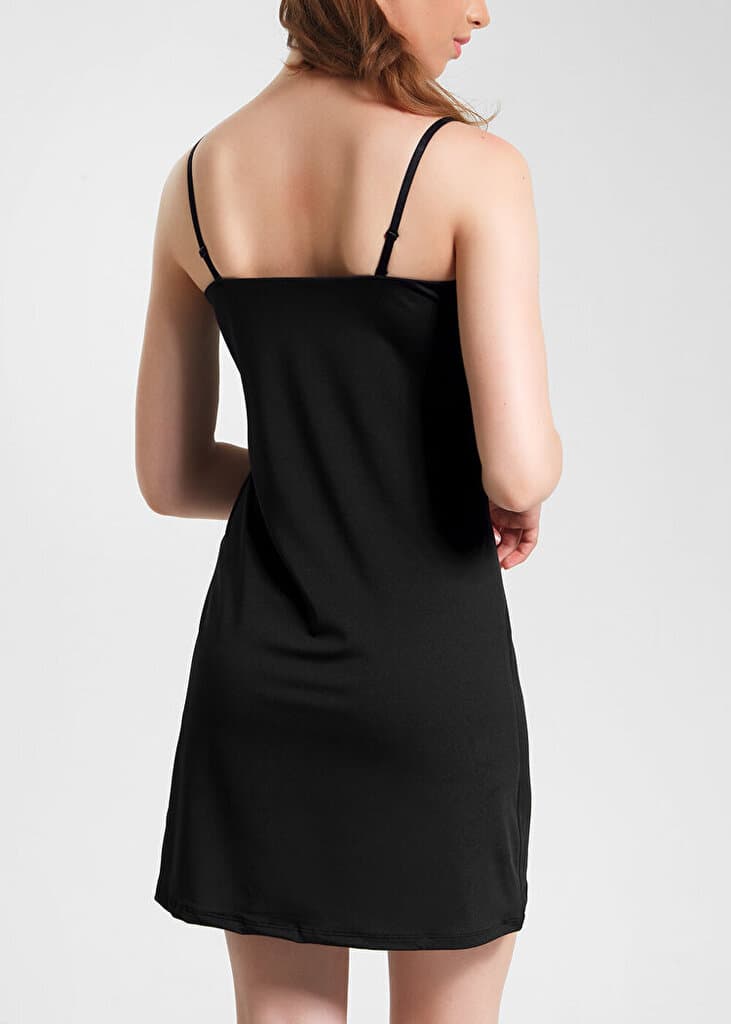 SUWEN Strapless Chemise - Black - XL 3