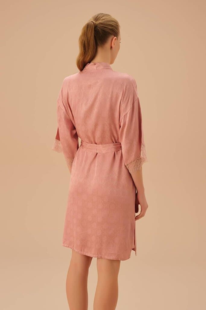 SUWEN Vanessa Morning Gown - Rose - XL 4