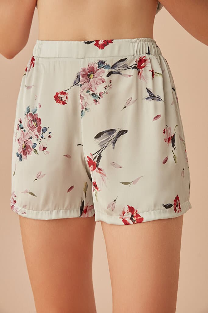 SUWEN Delicate Short - Gray Print - S 2