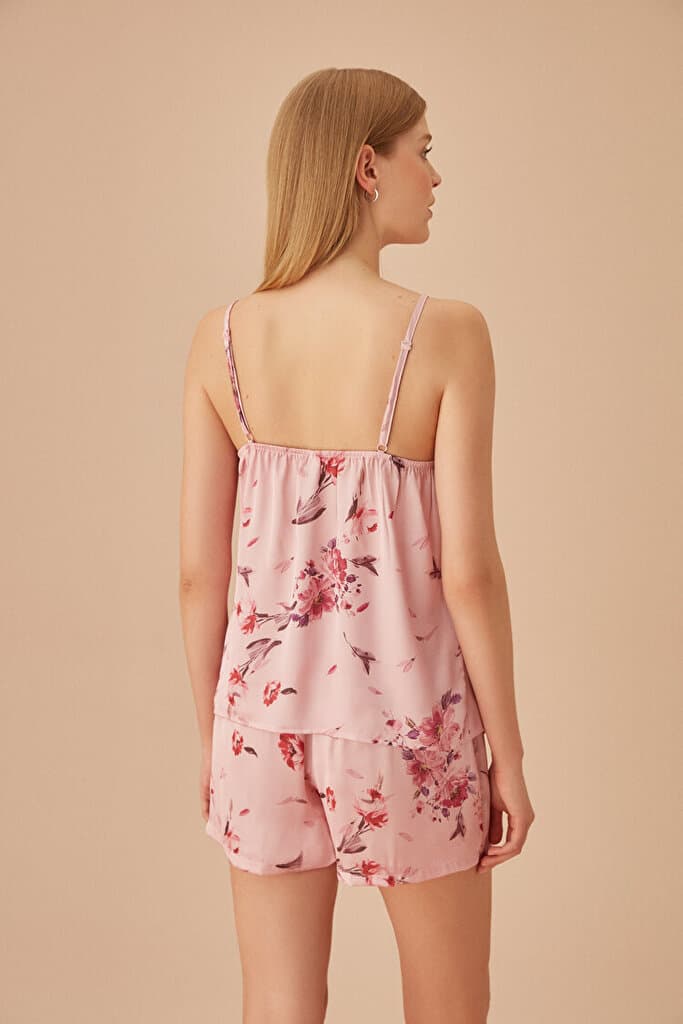 SUWEN Delicate Short - Pink Print - M 4