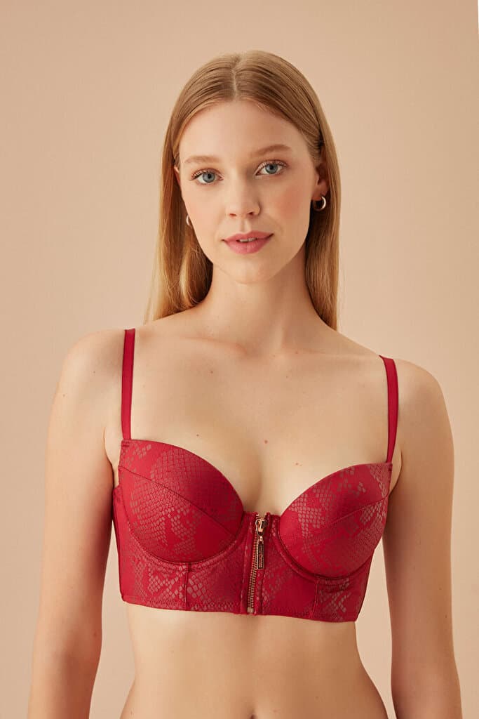 SUWEN Aphrodite Bustier - Wine - 75 C
