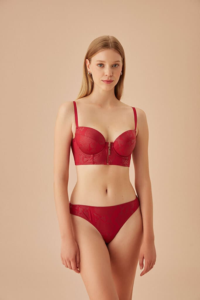 SUWEN Aphrodite Bustier - Wine - 75 C 2