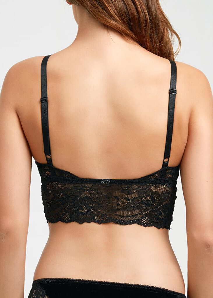 SUWEN Jasmine Bralette - Black - XL 2