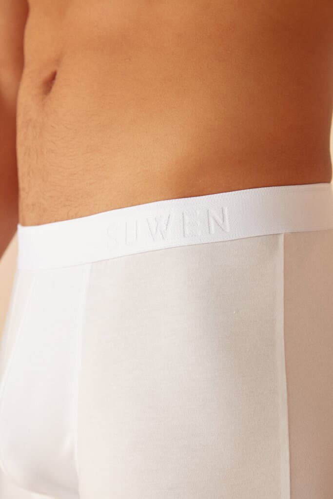SUWEN Men Short Boxer - White - S 2