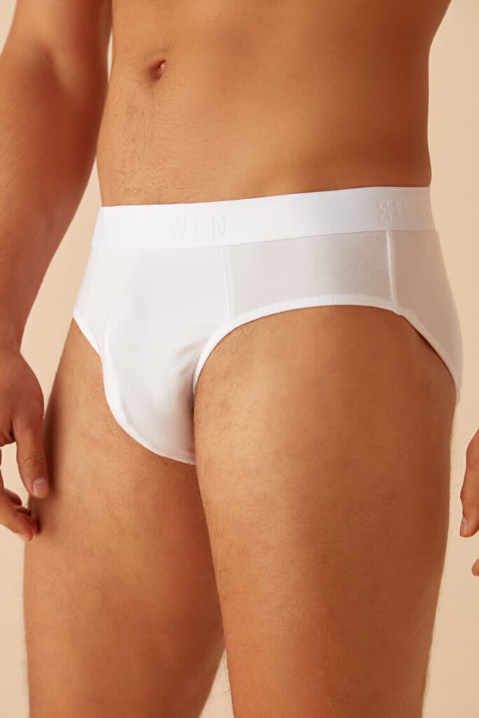 SUWEN Men Slip - White - L 2