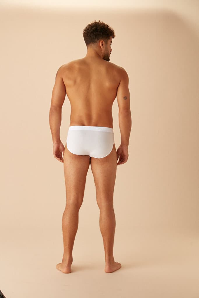 SUWEN Men Slip - White - L 4