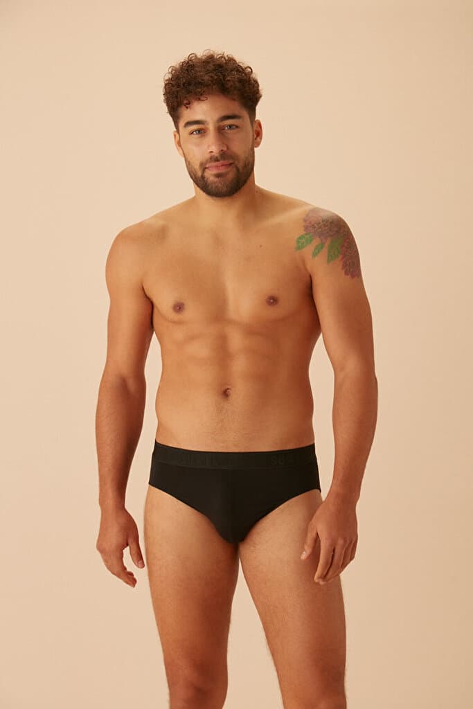 SUWEN Men Slip - Black - XL