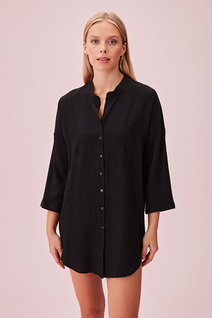 SUWEN Laden Tunic - Black - S/M