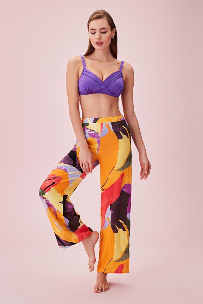 SUWEN Island Supant - Lilac Print - XL