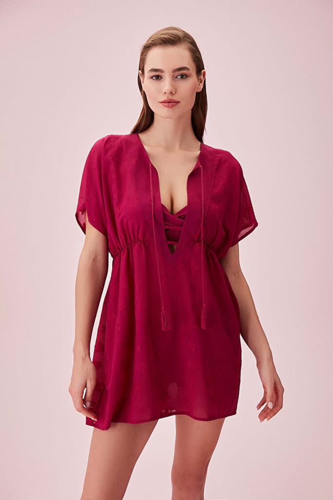 SUWEN Serafina Tunic - Berry - M/L